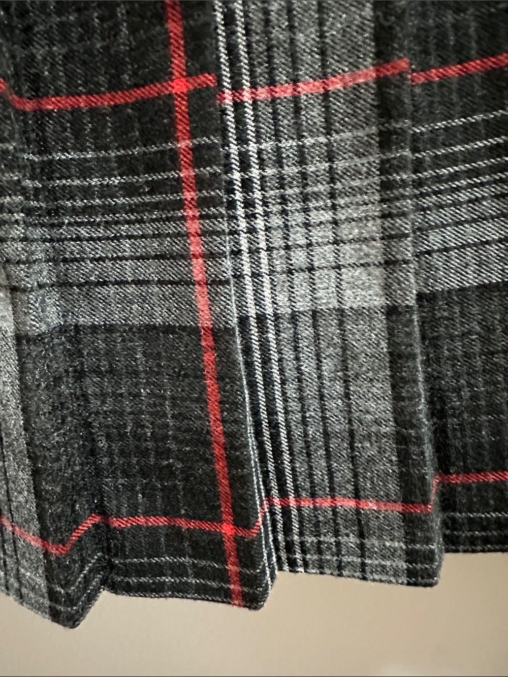 Vintage D'Allaird's Plaid Tartan Wrap Midi Skirt Buckle Pleated Fringe Size 14 - Picture 9 of 9
